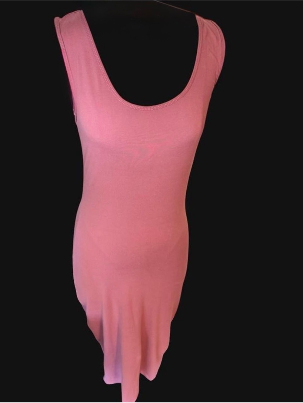 Hot Kiss Pink Midi Tank Dress assumed vintage by tag and style